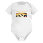 Human Evolution Powered By Tractors - Infant Fine Jersey Bodysuit