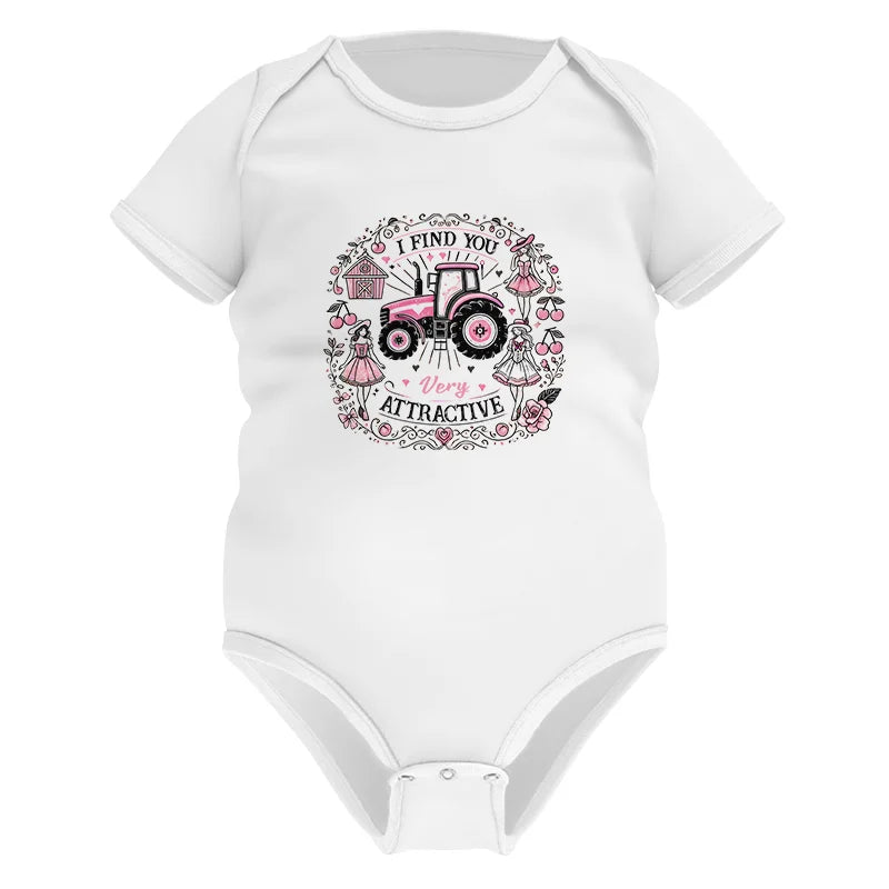 I Find You Very Attractive Pink Cherry - Infant Fine Jersey Bodysuit