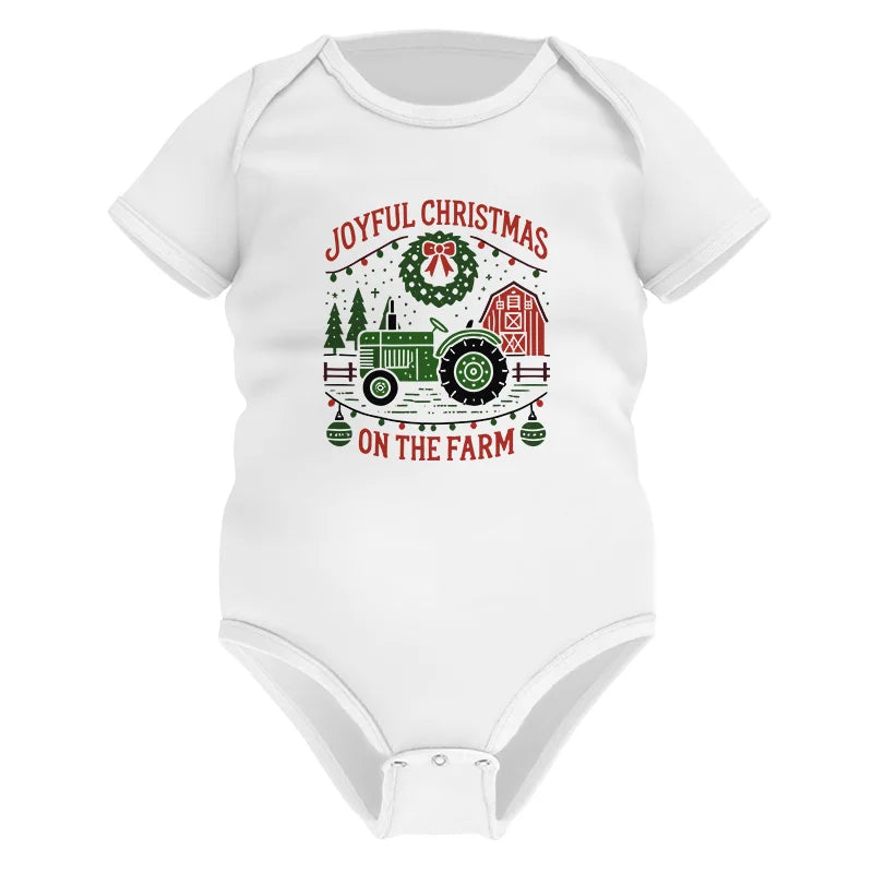 Image of Joyful Christmas On The Farm 3 - Infant Fine Jersey Bodysuit