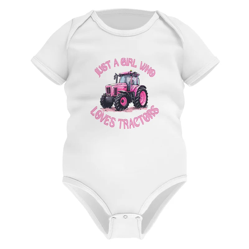 Image of Just A Girl Who Loves Tractors 1 - Infant Fine Jersey Bodysuit