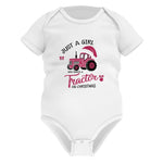 Just A Girl Who Want A Tractor On Christmas - Infant Fine Jersey Bodysuit