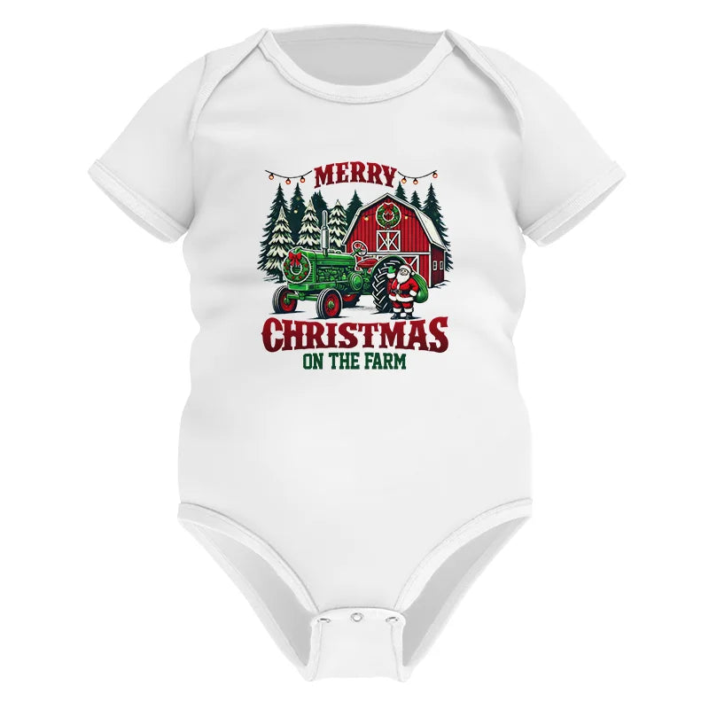 Merry Christmas On The Farm 3 - Infant Fine Jersey Bodysuit