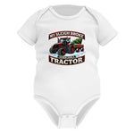 My Sleigh Broke So Now I Ride A Tractor - Infant Fine Jersey Bodysuit