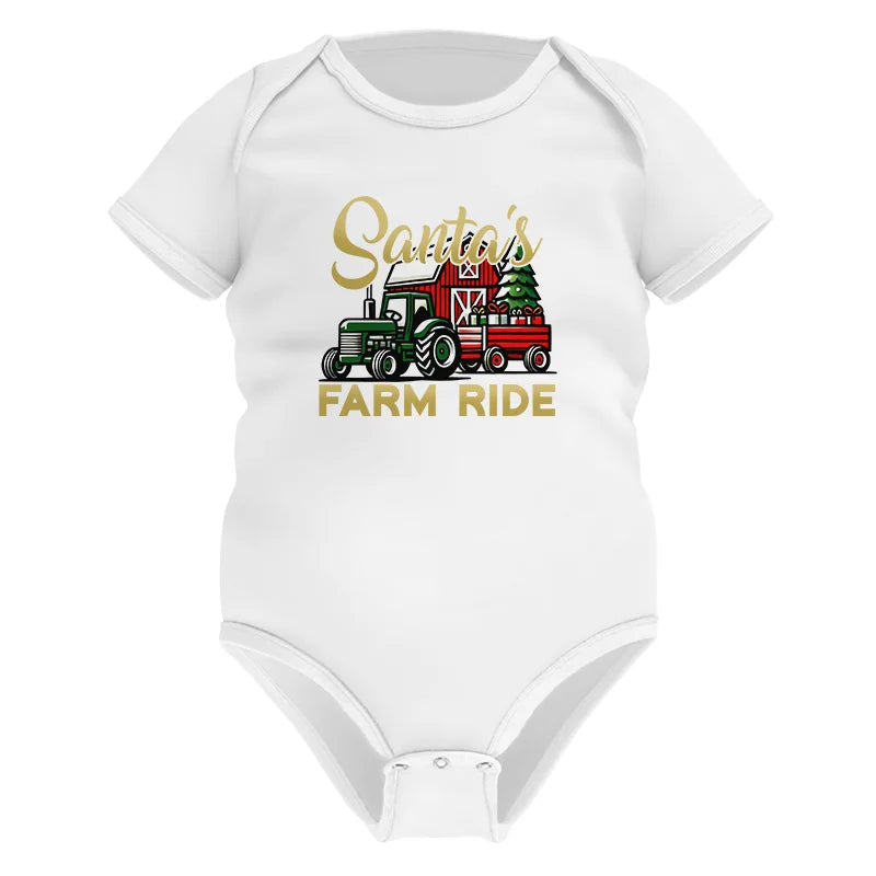 Image of Santa's Farm Ride 2 - Infant Fine Jersey Bodysuit