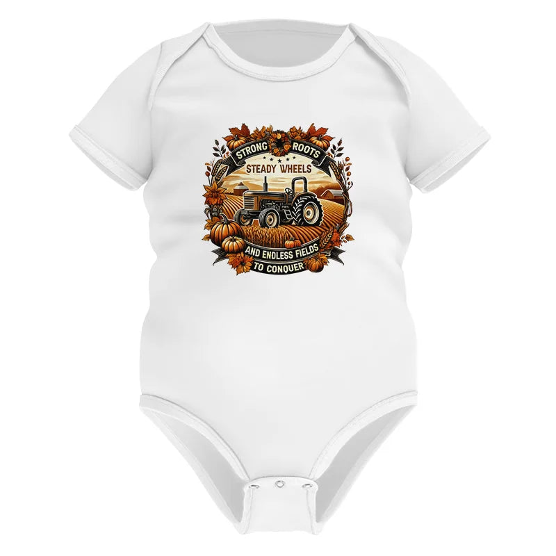 Thanksgiving Farmer Endless Fields To Conquer 1 - Infant Fine Jersey Bodysuit