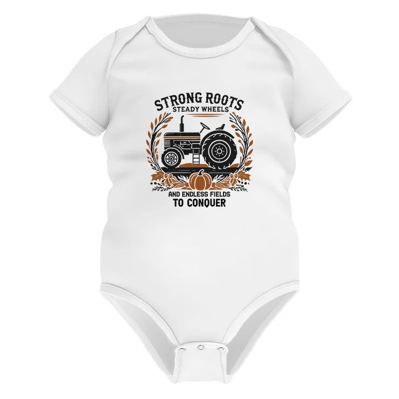 Thanksgiving Farmer Endless Fields To Conquer 3 - Infant Fine Jersey Bodysuit