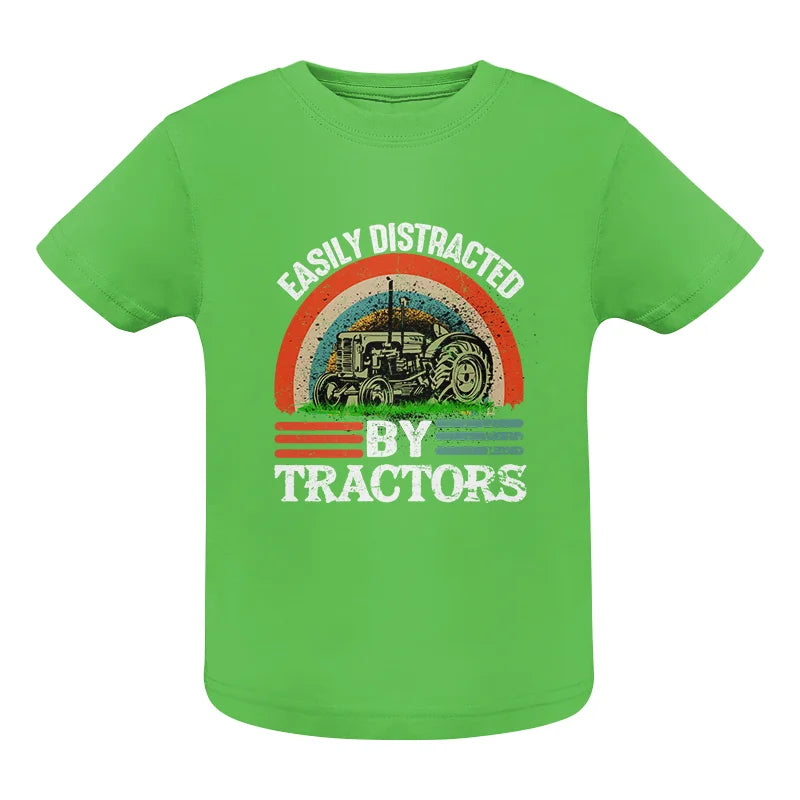 Easily Distracted By Tractors - Infant Fine Jersey Tee