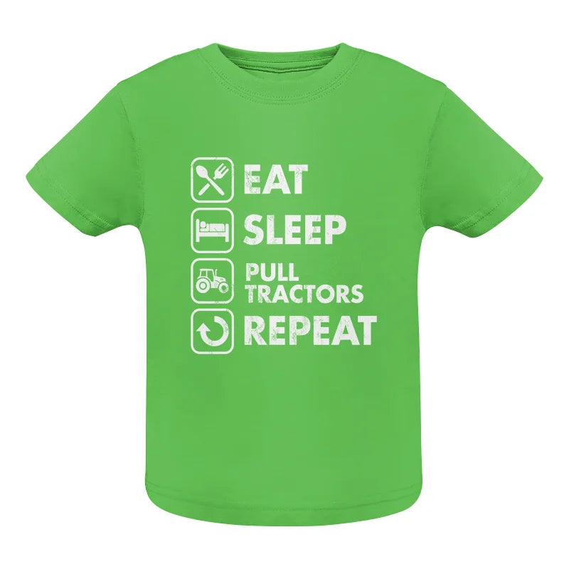 Image of Eat Sleep Pull Tractors Repeat - Infant Fine Jersey Tee