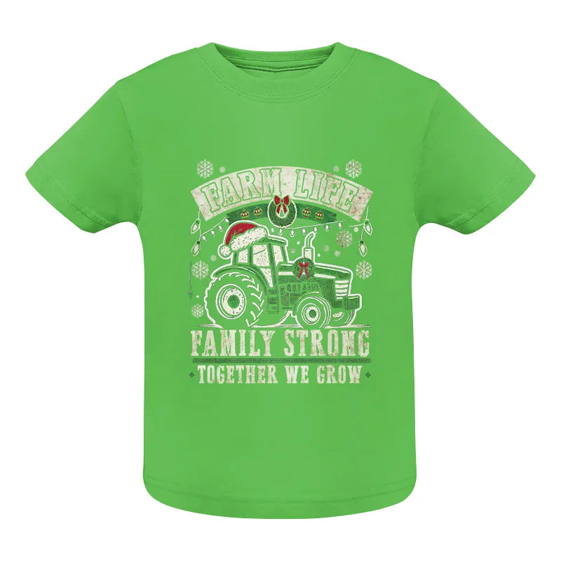 Farm Life Family Strong Together We Grow - Infant Fine Jersey Tee