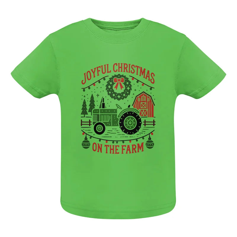 Image of Joyful Christmas On The Farm 3 - Infant Fine Jersey Tee