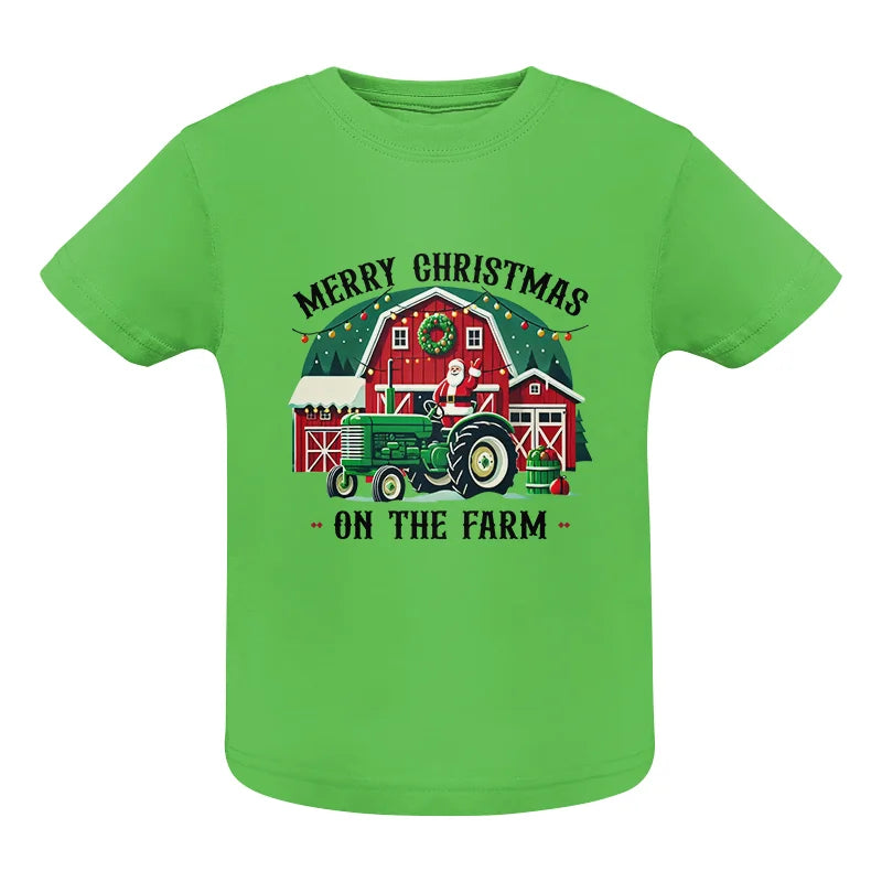 Merry Christmas On The Farm 1 - Infant Fine Jersey Tee