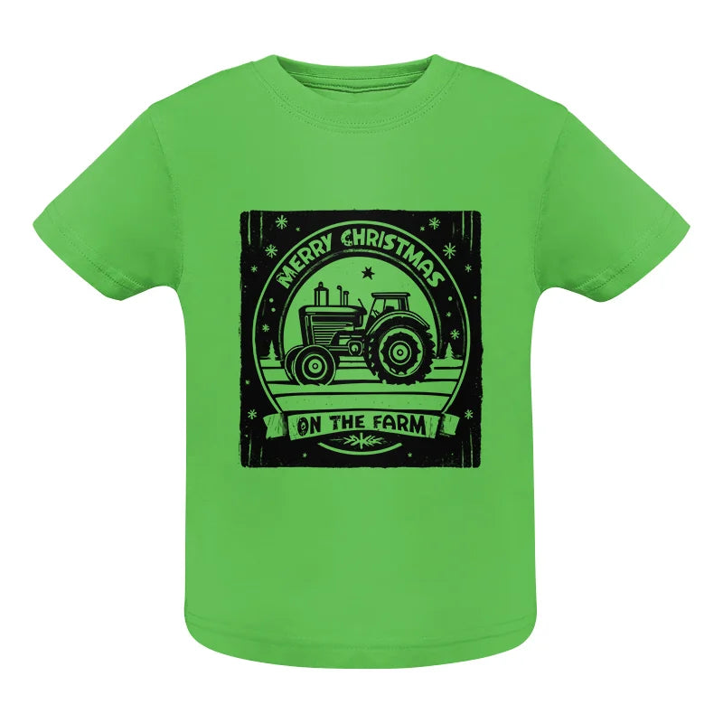 Merry Chritmas On The Farm 5 - Infant Fine Jersey Tee