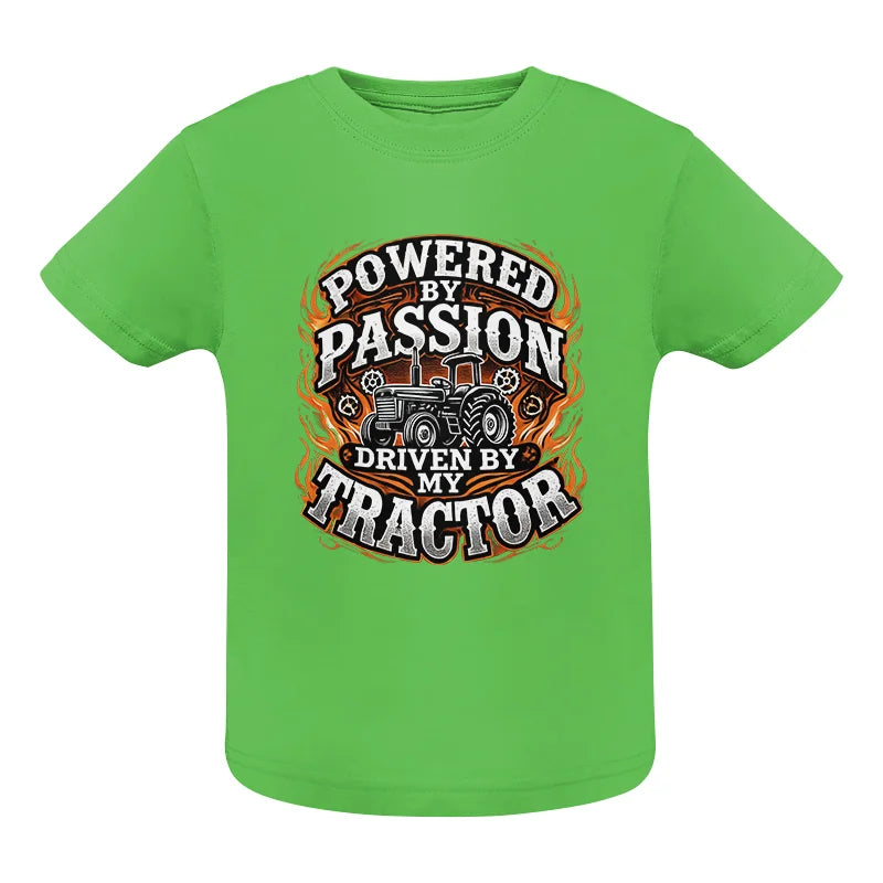 Image of Powered By Passion Driven By My Tractor 5 - Infant Fine Jersey Tee