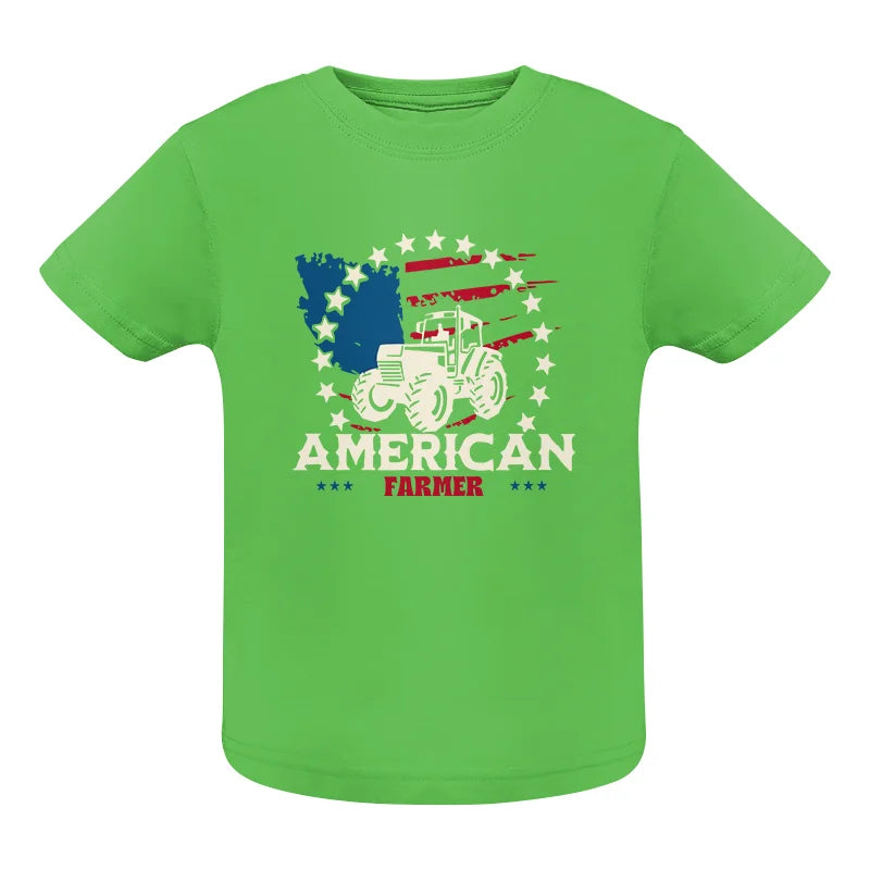 Proud To Be An American Farmer Citizen Veteran - Infant Fine Jersey Tee