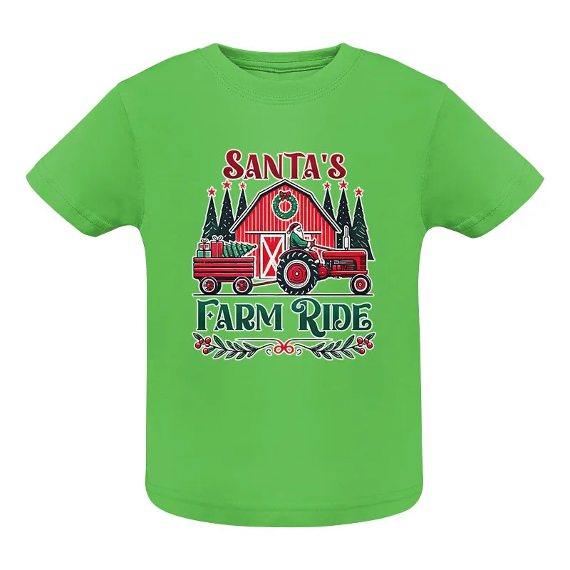 Image of Santa's Farm Ride 1 - Infant Fine Jersey Tee