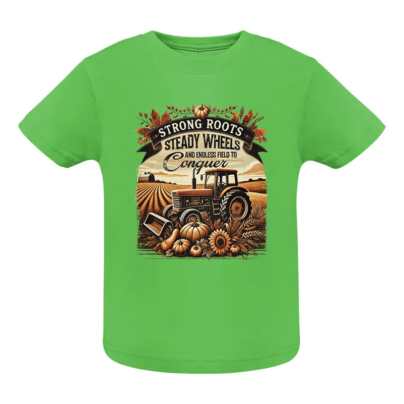 Thanksgiving Farmer Endless Fields To Conquer 2 - Infant Fine Jersey Tee