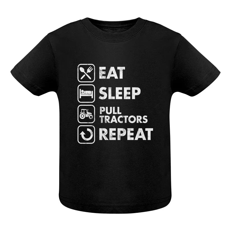 Eat Sleep Pull Tractors Repeat - Infant Fine Jersey Tee