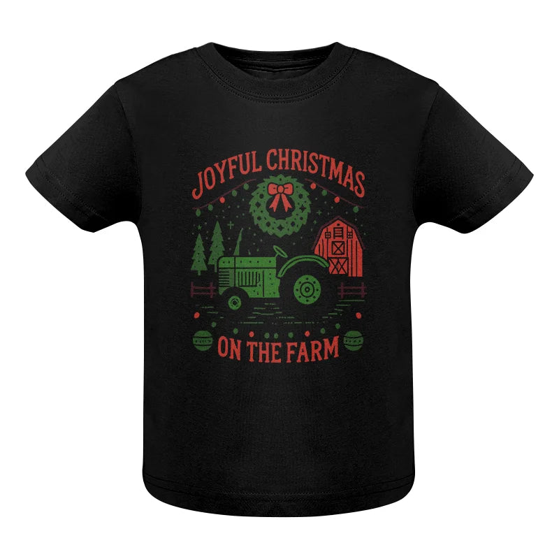 Joyful Christmas On The Farm 3 - Infant Fine Jersey Tee