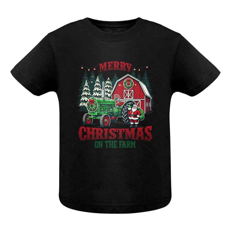 Merry Christmas On The Farm 3 - Infant Fine Jersey Tee