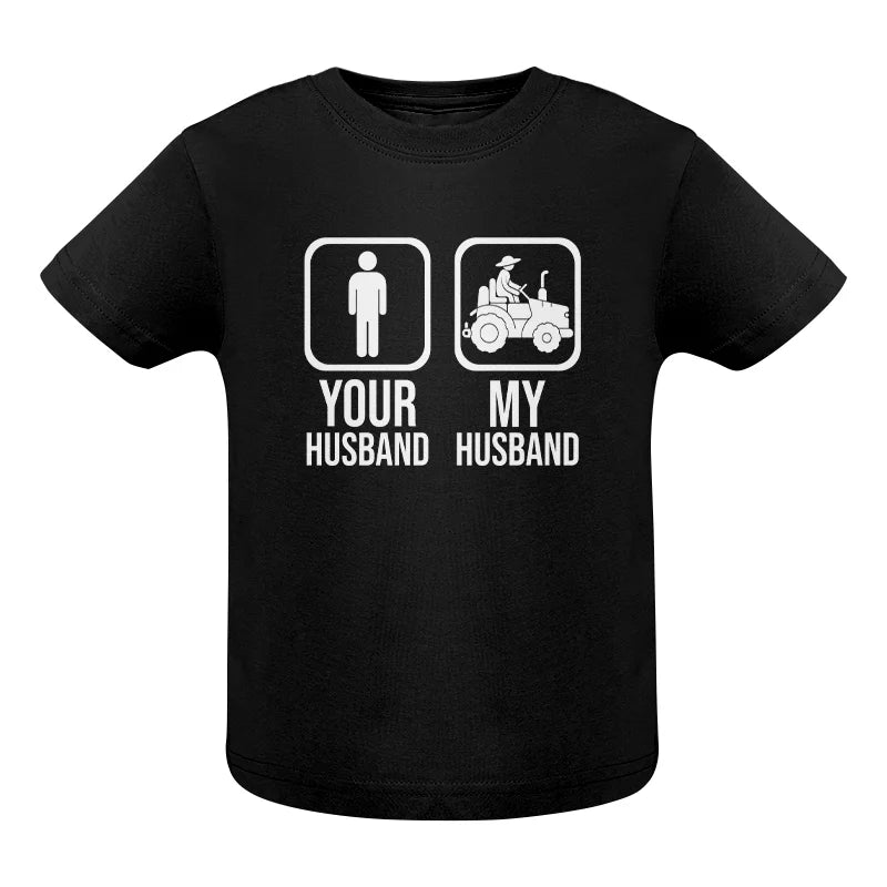 My Husband Is Cooler Than Yours Funny Farm Tractor 1 - Infant Fine Jersey Tee