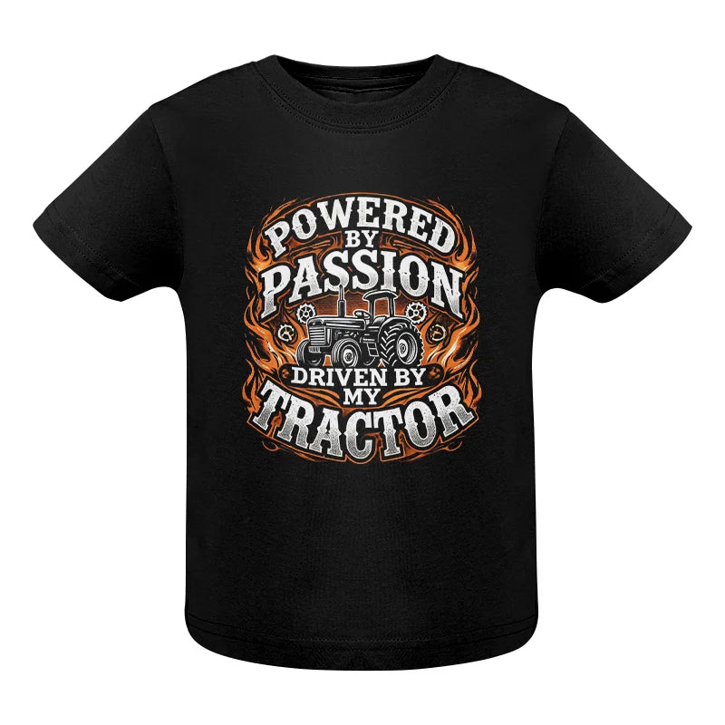 Image of Powered By Passion Driven By My Tractor 5 - Infant Fine Jersey Tee