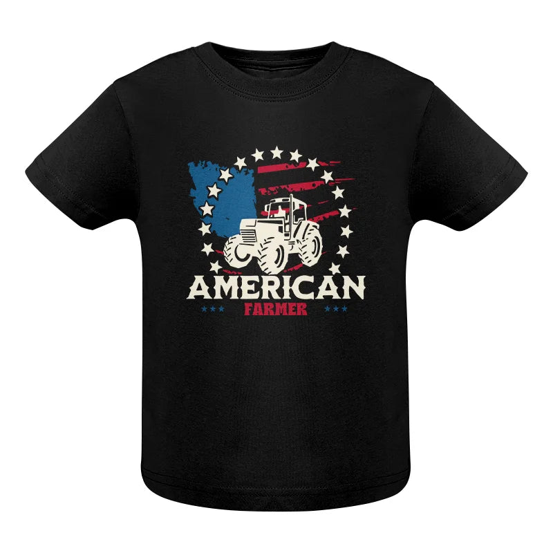 Proud To Be An American Farmer Citizen Veteran - Infant Fine Jersey Tee