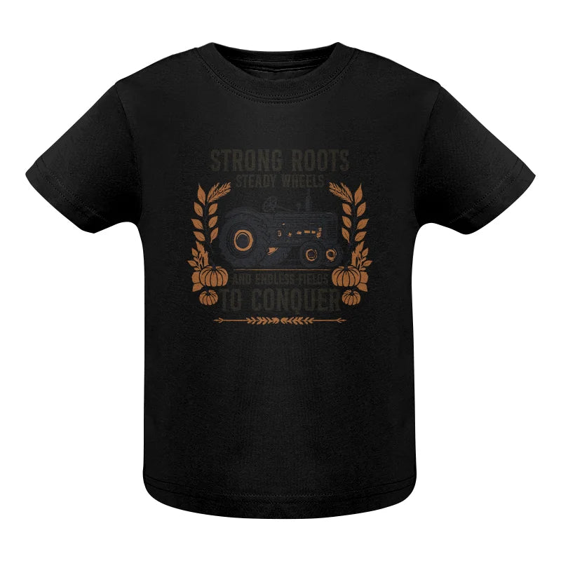 Thanksgiving Farmer Endless Fields To Conquer 5 - Infant Fine Jersey Tee