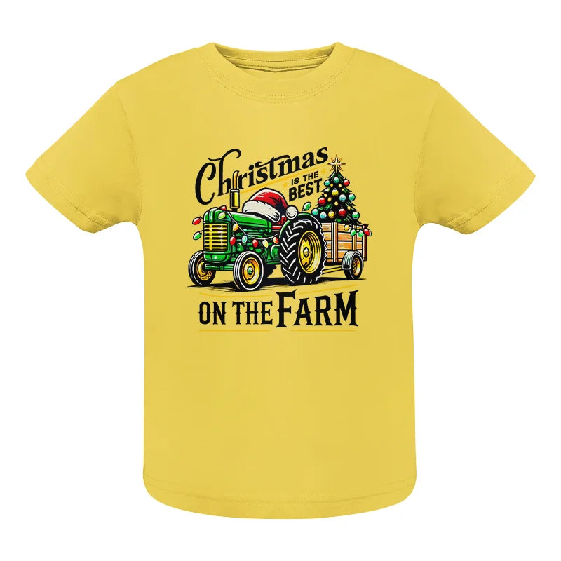 Christmas Is The Best On The Farm 3 - Infant Fine Jersey Tee