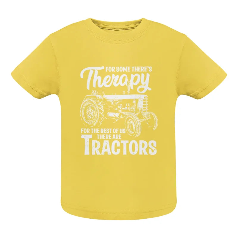 Funny Farmer Therapy Vintage Tractor Lover - Infant Fine Jersey Tee