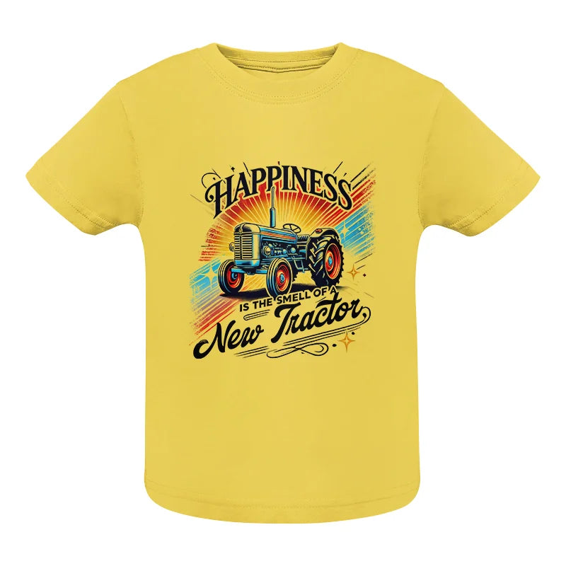 Image of Happiness Is The Smell Of A New Tractor - Infant Fine Jersey Tee