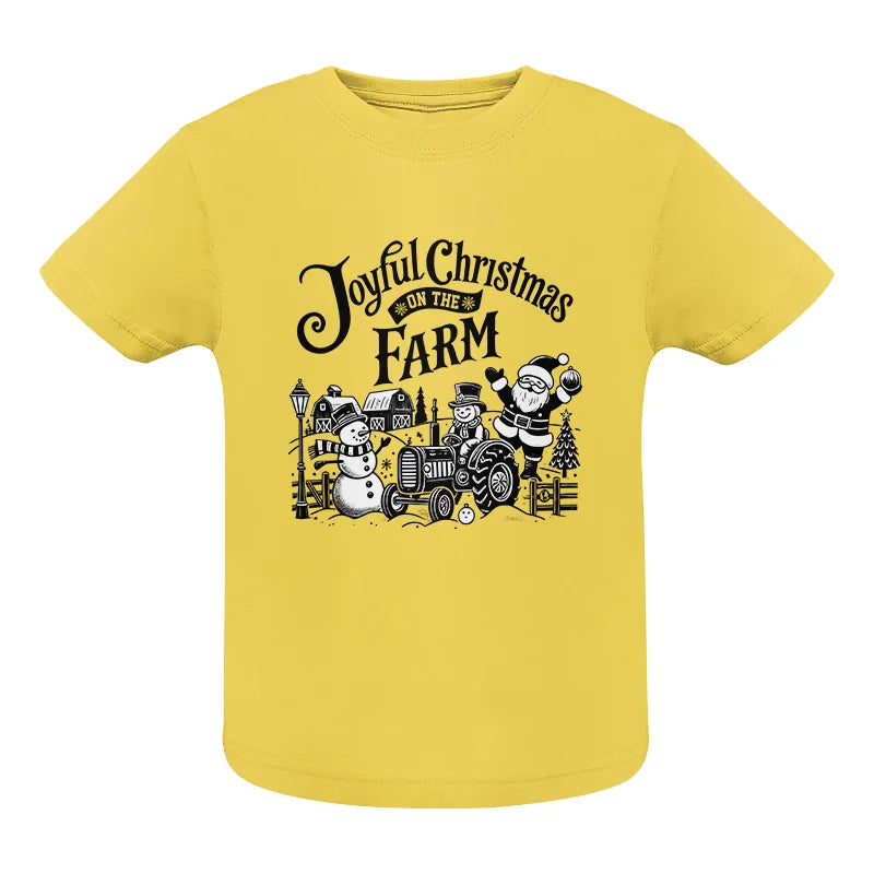 Image of Joyful Christmas On The Farm 1 - Infant Fine Jersey Tee