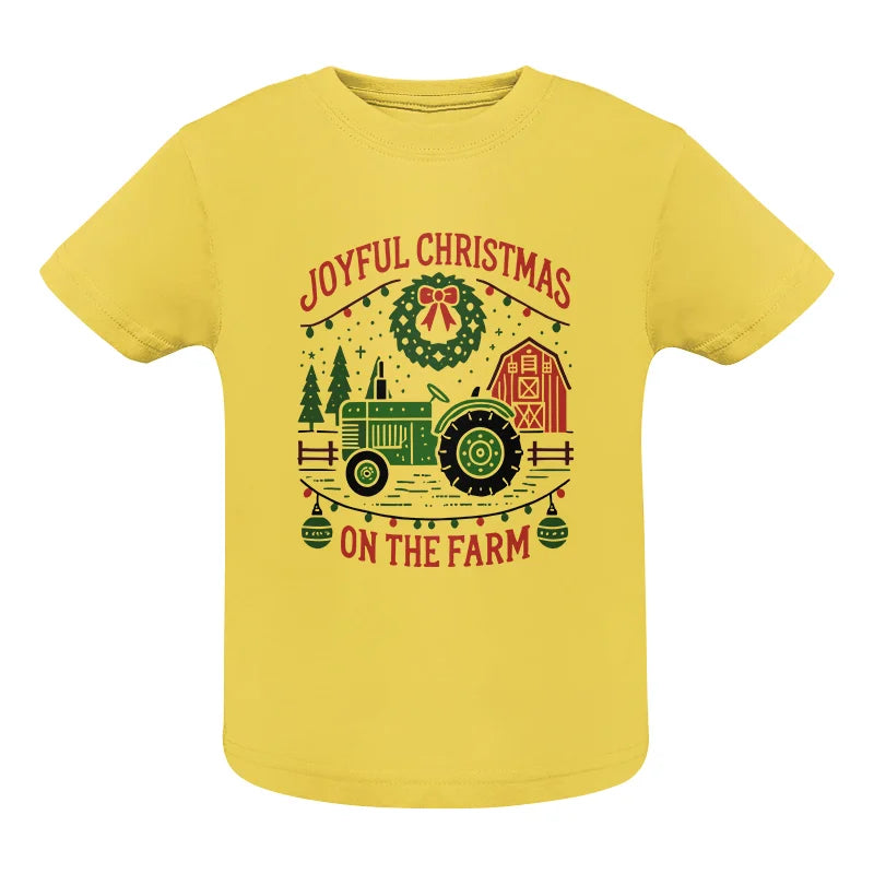 Joyful Christmas On The Farm 3 - Infant Fine Jersey Tee