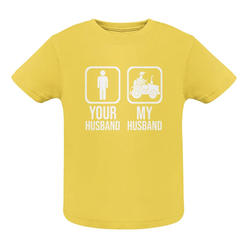 My Husband Is Cooler Than Yours Funny Farm Tractor 1 - Infant Fine Jersey Tee