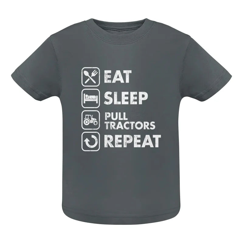 Eat Sleep Pull Tractors Repeat - Infant Fine Jersey Tee