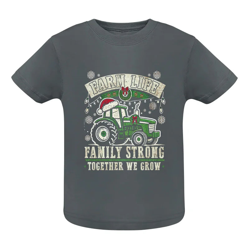 Farm Life Family Strong Together We Grow - Infant Fine Jersey Tee