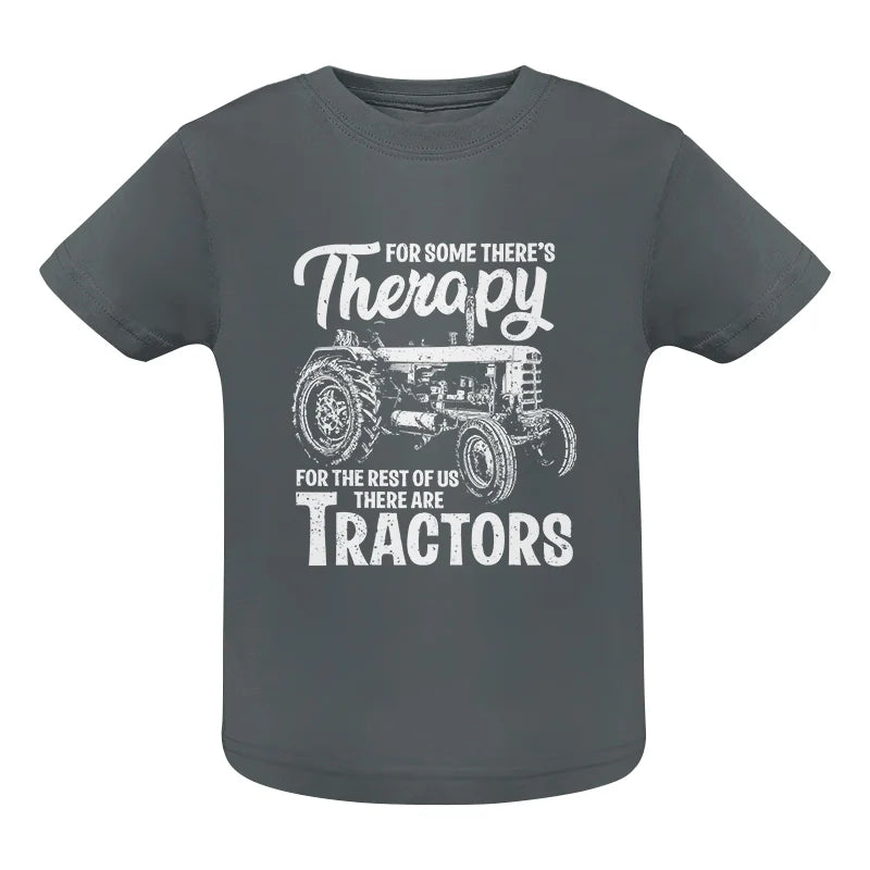 Funny Farmer Therapy Vintage Tractor Lover - Infant Fine Jersey Tee