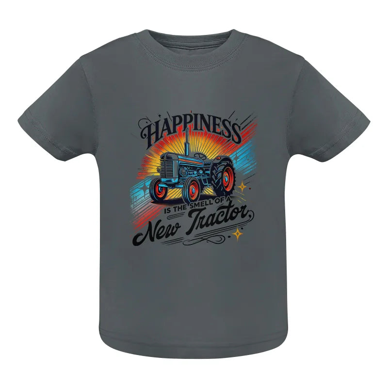 Image of Happiness Is The Smell Of A New Tractor - Infant Fine Jersey Tee