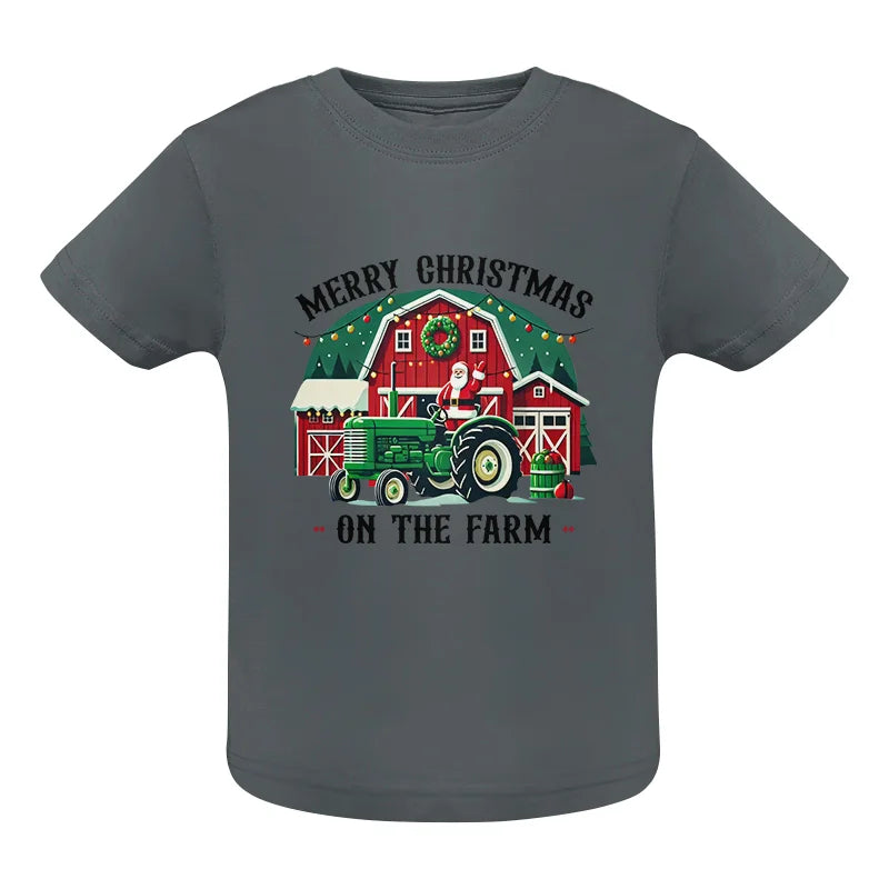 Merry Christmas On The Farm 1 - Infant Fine Jersey Tee