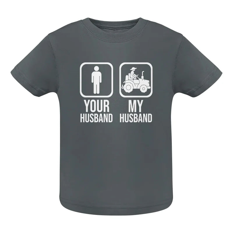 My Husband Is Cooler Than Yours Funny Farm Tractor 1 - Infant Fine Jersey Tee