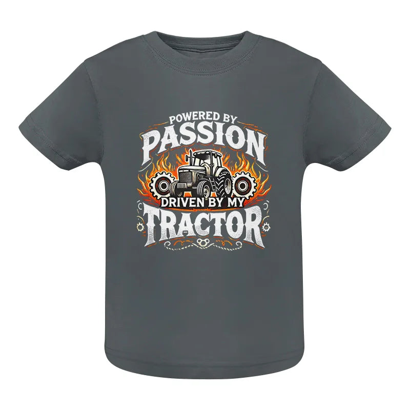 Image of Powered By Passion Driven By My Tractor 1 - Infant Fine Jersey Tee