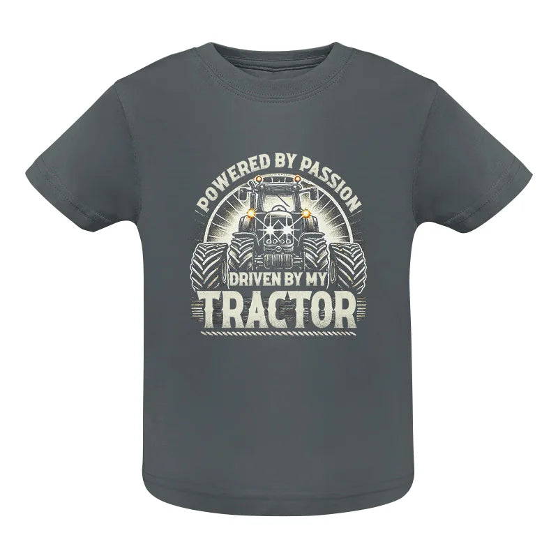 Image of Powered By Passion Driven By My Tractor 6 - Infant Fine Jersey Tee