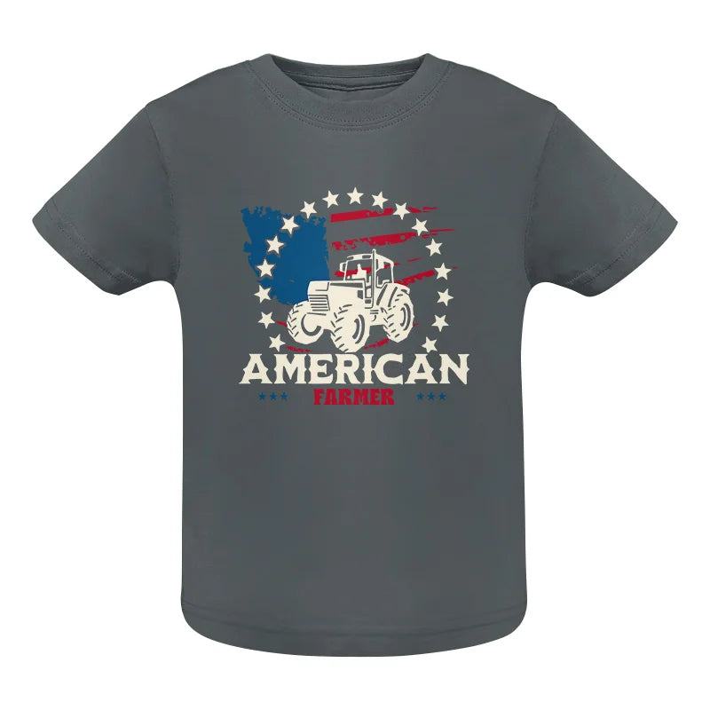 Proud To Be An American Farmer Citizen Veteran - Infant Fine Jersey Tee