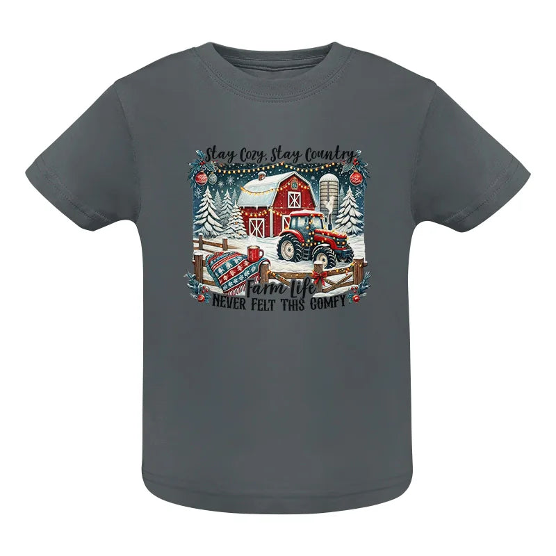 Image of Stay Cozy_Stay Country_Farm Life Never Felt This Comfy 3 - Infant Fine Jersey Tee