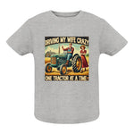 Driving My Wife Crazy One Tractor At A Time - Infant Fine Jersey Tee