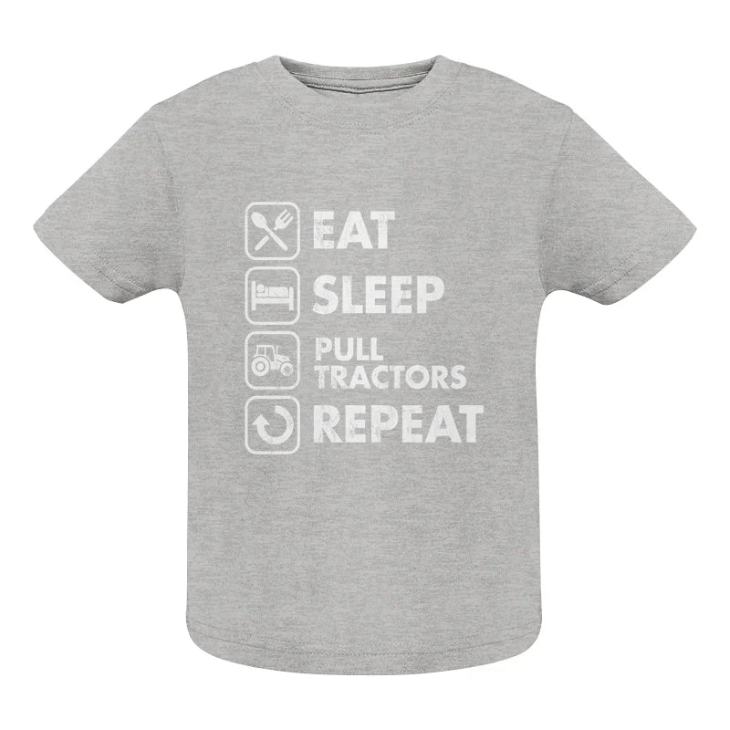 Eat Sleep Pull Tractors Repeat - Infant Fine Jersey Tee