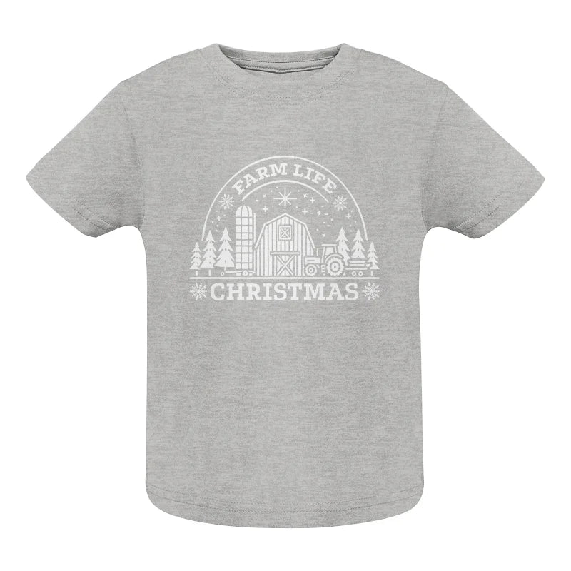 Image of Farm Life Christmas 4 - Infant Fine Jersey Tee