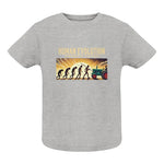 Human Evolution Powered By Tractors - Infant Fine Jersey Tee