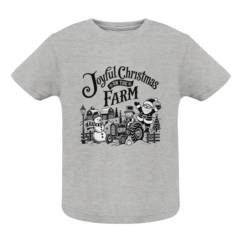 Joyful Christmas On The Farm 1 - Infant Fine Jersey Tee