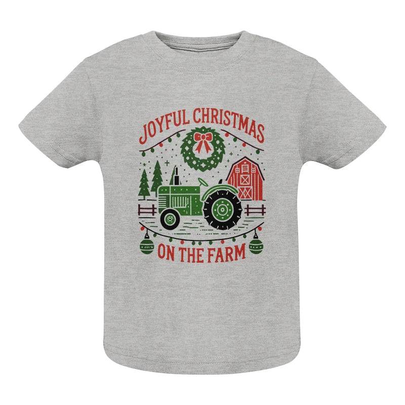 Joyful Christmas On The Farm 3 - Infant Fine Jersey Tee