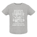 Nice Farmer Funny Tractor Rancher Farming - Infant Fine Jersey Tee